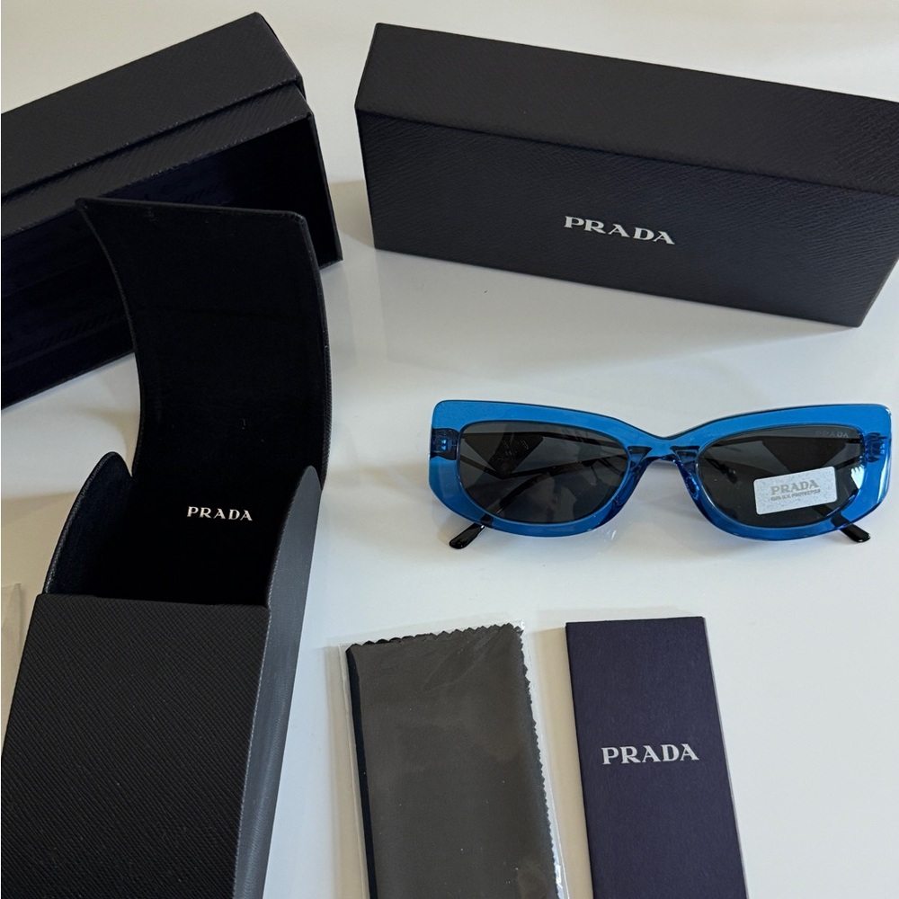 Prada Blue and Black Sunglasses